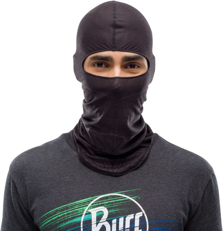 Тонкая балаклава Buff Balaclava Microfiber Embers Black Фото 4