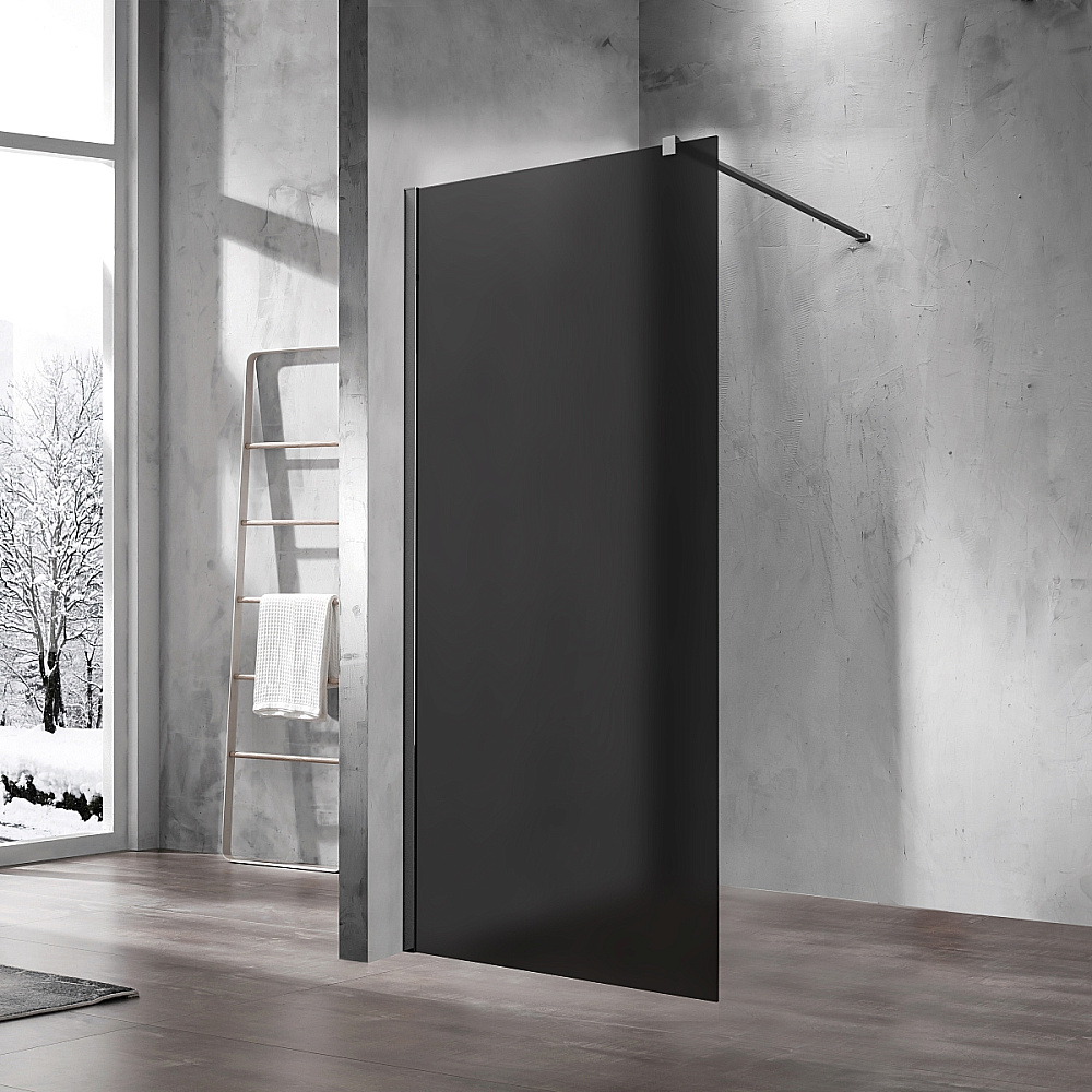 Душевая перегородка Vincea Walk-In VSW-1H900GFGM 90 профиль вороненая сталь/стекло матовое тонированное