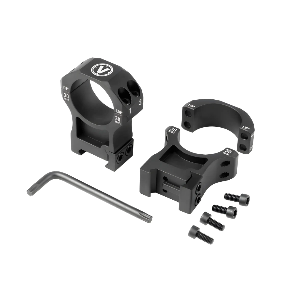 Кольца для прицела Veber Alfa R30H на Weaver 7075 - комплект с инструментом и винтами