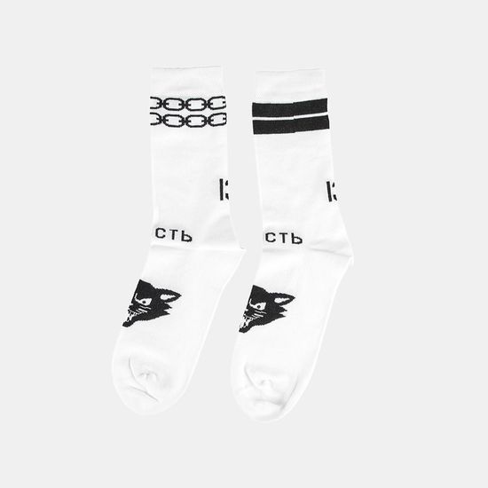 Носки ЮНОСТЬ Кот Белый M (40-42)