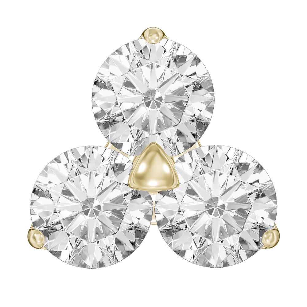 Threeleaf tops with Genuine diamonds