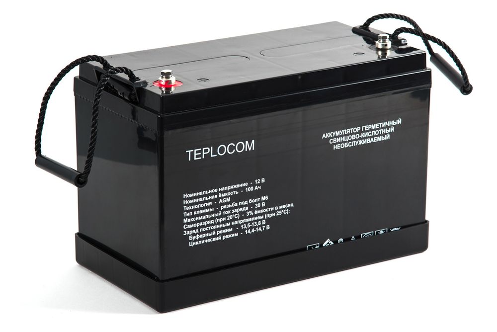 TEPLOCOM 100Ач аккумулятор Бастион