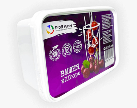 Пюре Вишня замороженное 1 кг Proff Puree