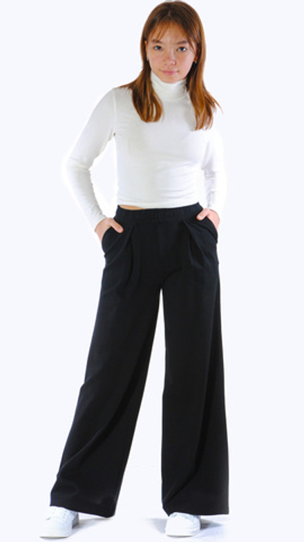 Брюки трикотажные школьные для девочки 7-17 лет Fleur de Vie