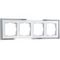 Рамка Werkel Baguette 4 поста белый/серебро W0042850