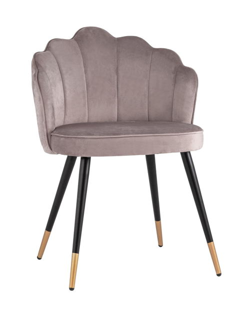Стул Камилла велюр пепельно-розовый