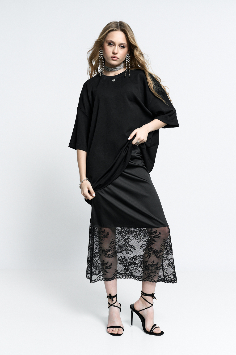 Юбка с кружевом "Вена"