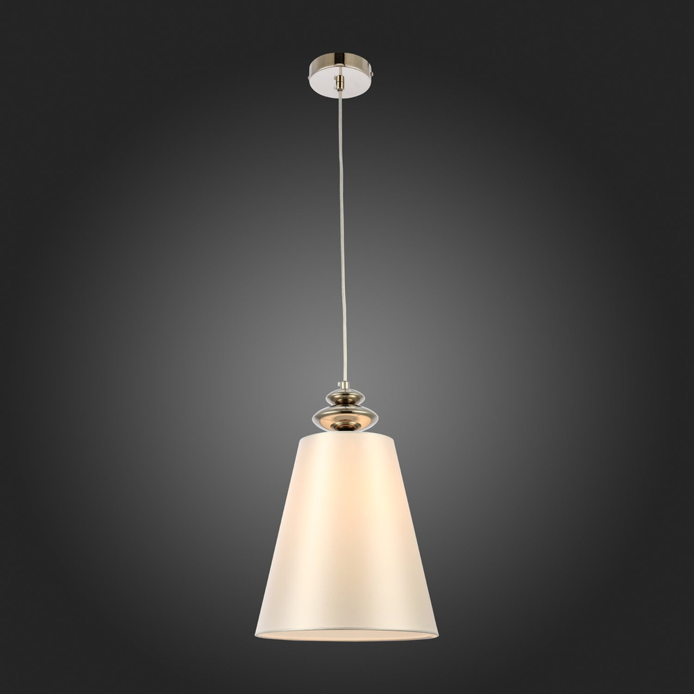 SL1137.103.01 Подвес Никель/Белый E27 1*40W RIONFO