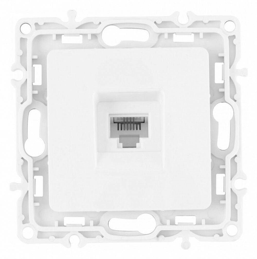 Розетка телефонная RJ-11 без рамки Arte Milano am-217 217.51-1.white