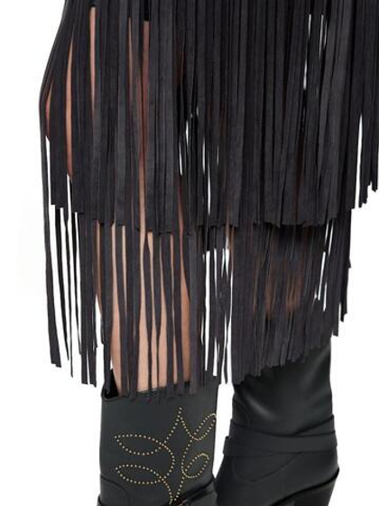 Marc Cain Юбка из замши с бахромой