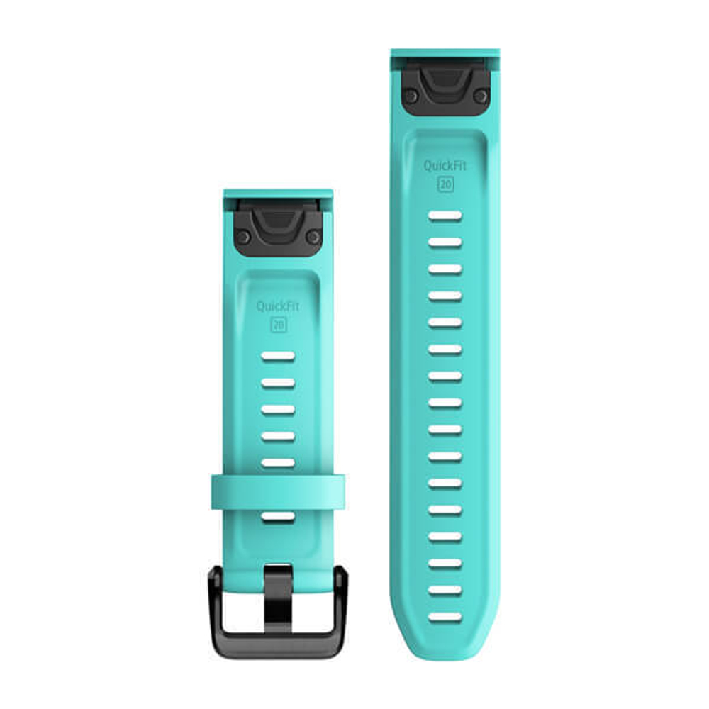 Ремешок сменный  QuickFit 20 мм аква (силикон), 010-13102-05
