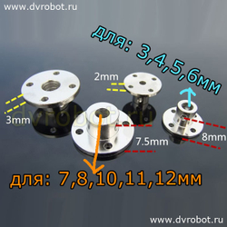 Фланец на ось 3мм