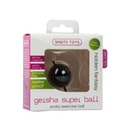 Чёрный вагинальный шарик Geisha Super Ball (Цвет: черный)