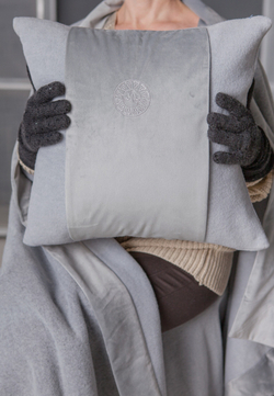 Плед-покрывало 150x200 и наволочки 2шт 42х42 Luxberry Oscar серый