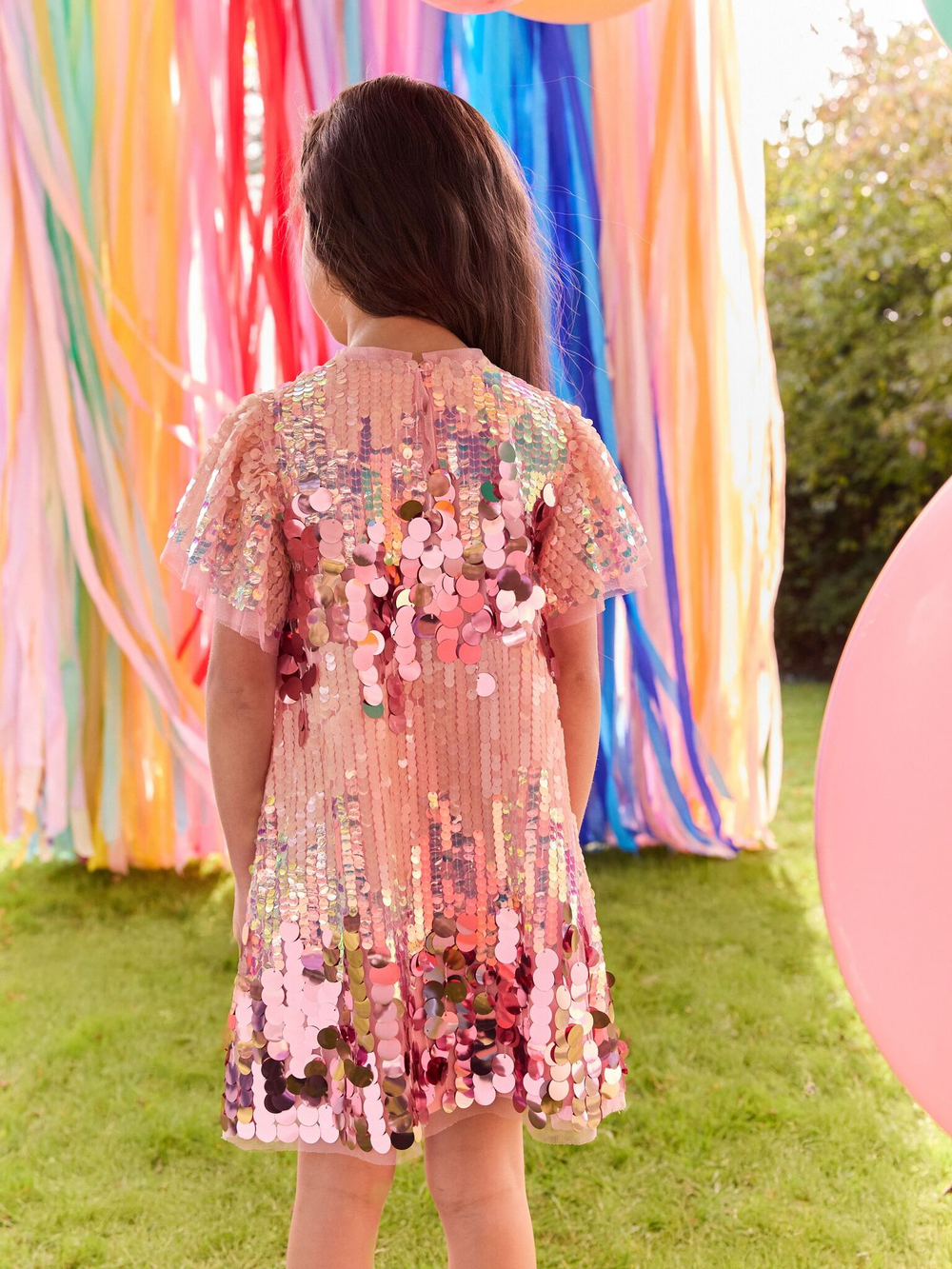 Платье для девочки Next E57-553, Розовый