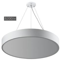 Светильник LED ЭРА Geometria SPO-132-W-40K-088 Ring 88Вт 4000К 8200Лм IP40 800*80 белый подвесной драйвер внутри