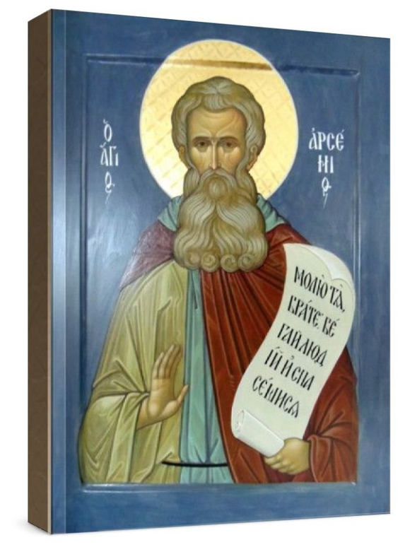 Арсений Великий (рукописная икона)