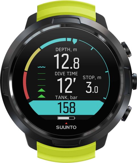 Декомпрессиметр Suunto D5 лайм-черный