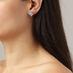 Серьги Dyrberg Kern BILLIS SS LIGHT SAPPHIRE 460046