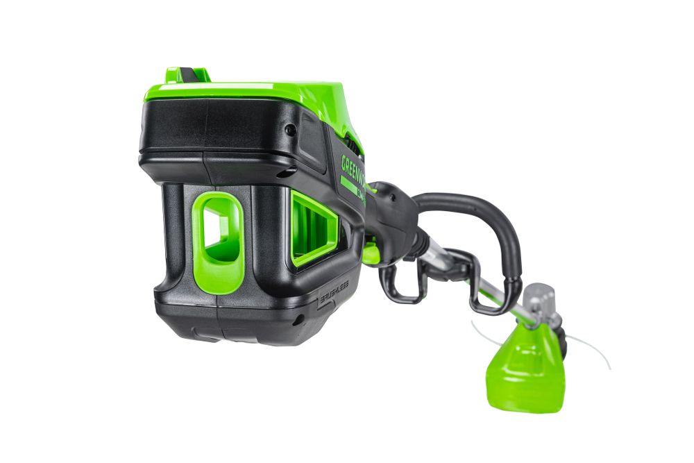 Аккумуляторный триммер Greenworks GD82LTK2, 82v, 40 см, (2110607UA), с аккумулятором 2.5 А·ч и зарядным устройством