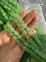 Нить бусин из тонированного кварца 8-9мм (галтовка)