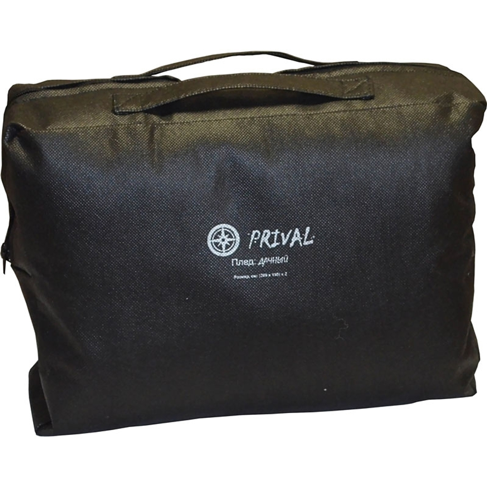 Плед Prival Дачный,  150х200 см, флисовый, коричневый