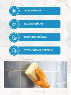 Ceresit CE 33 (2 кг) Цвет: 18 Черный, водоотталкивающая цементная затирка для плитки (затирка Церезит СЕ 33 для швов плитки в ванной)