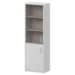 Шкаф комбинированный узкий с тонированным стеклом А-321/А-стл321тон 560x365x2000 Арго