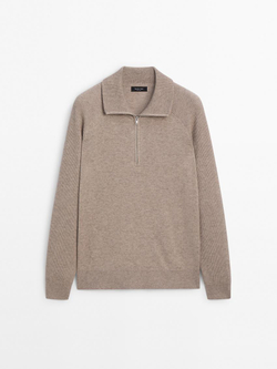 Massimo Dutti Свитер из смесовой шерсти, норка