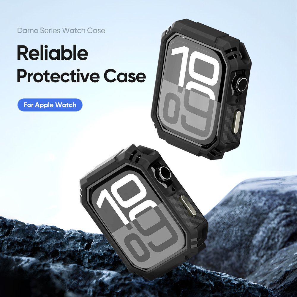 Чехол-бампер из Soft силикона от Dux Ducis для часов Apple Watch 46мм, серия Damo Series Case