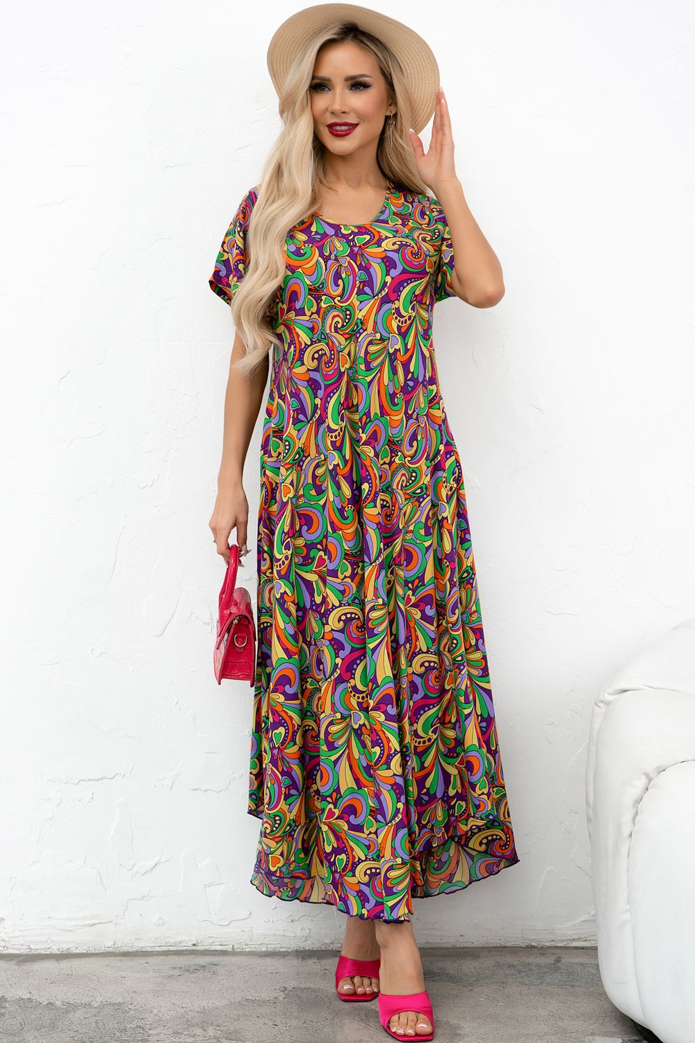 Платье Магия лета (фиолетовый/принт) Р11-867/31 Nikol (Акция)