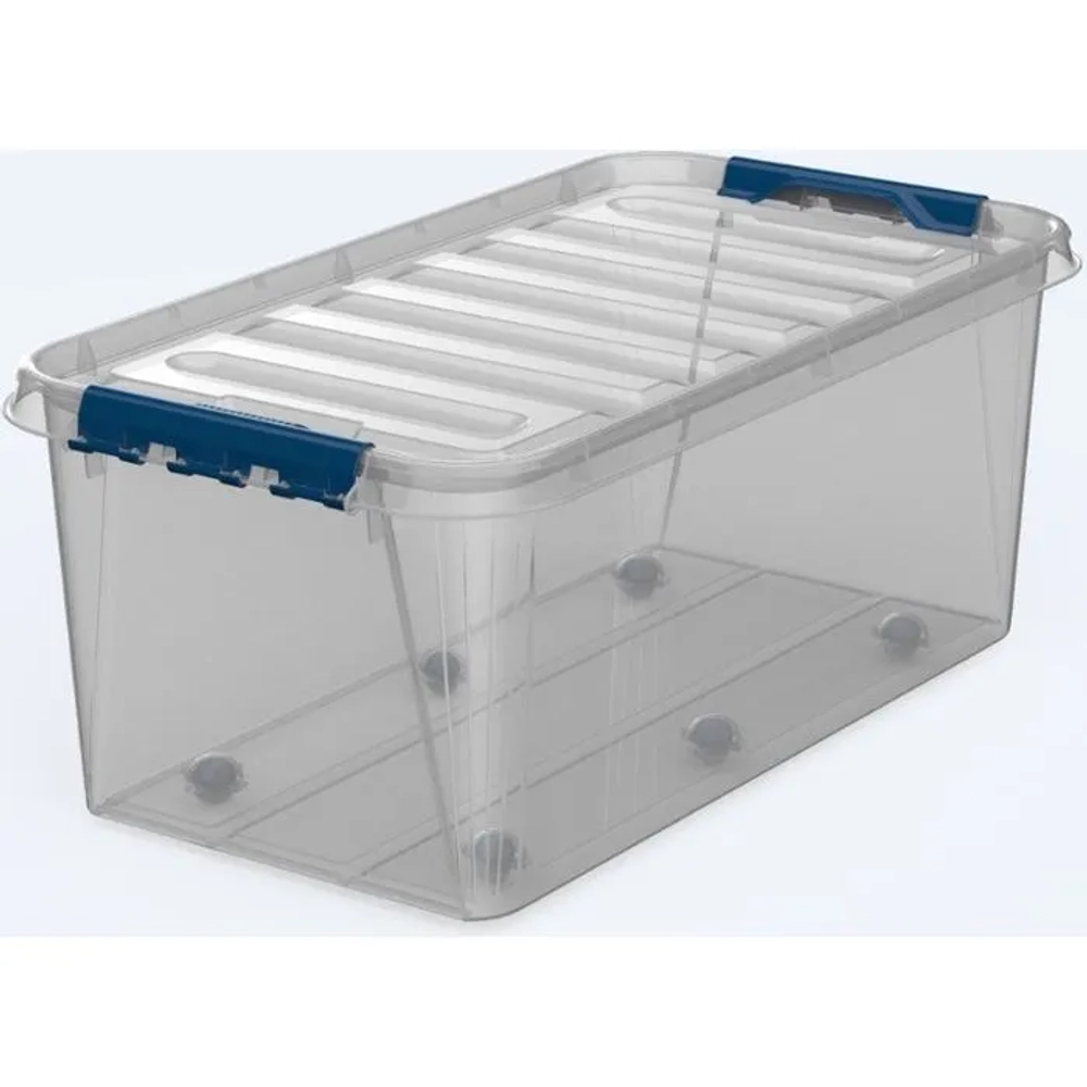 Ящик с крышкой 55л на колесах Профи комфорт