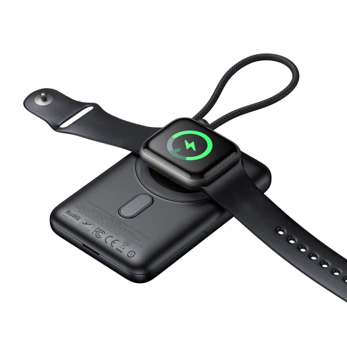 Внешний АКБ McDoDo, MagSafe+Watch,10000mAh Встроеный кабель + Подставка