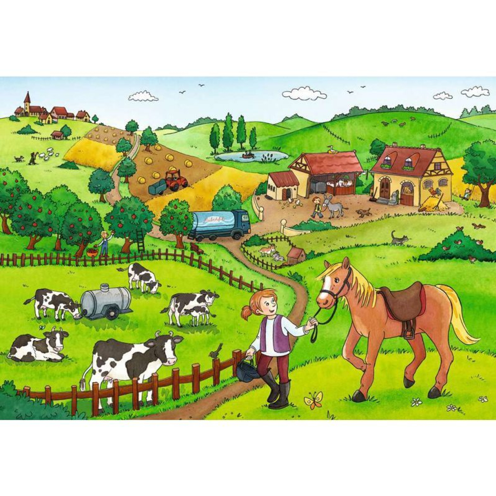 Ravensburger - Работа на ферме 2 x 12 деталей. 075607