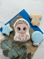 Имбирные пряники на торт малыш