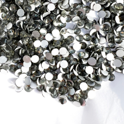 Стразы CR Black Diamond SS16 серые холодной фиксации