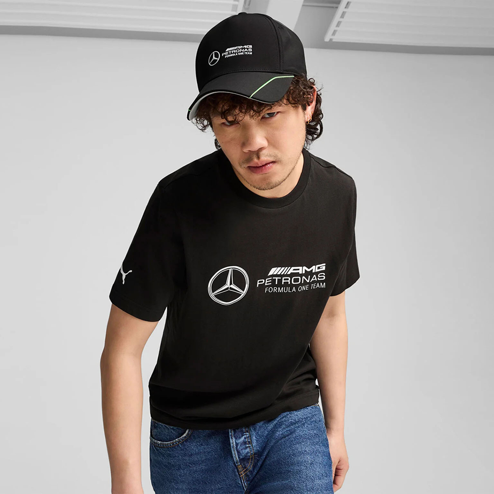 Бейсболка PUMA MAPF1 BB Cap 02569301, 100% полиэстер, черно-салатовый