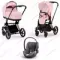 Детская коляска Cybex Priam IV 3 в 1 Peach Pink шасси Matt Black