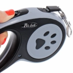 Поводок-рулетка для малых и средних пород «МОЙ БРО», цвет чёрный, 5м, нагрузка до 15кг