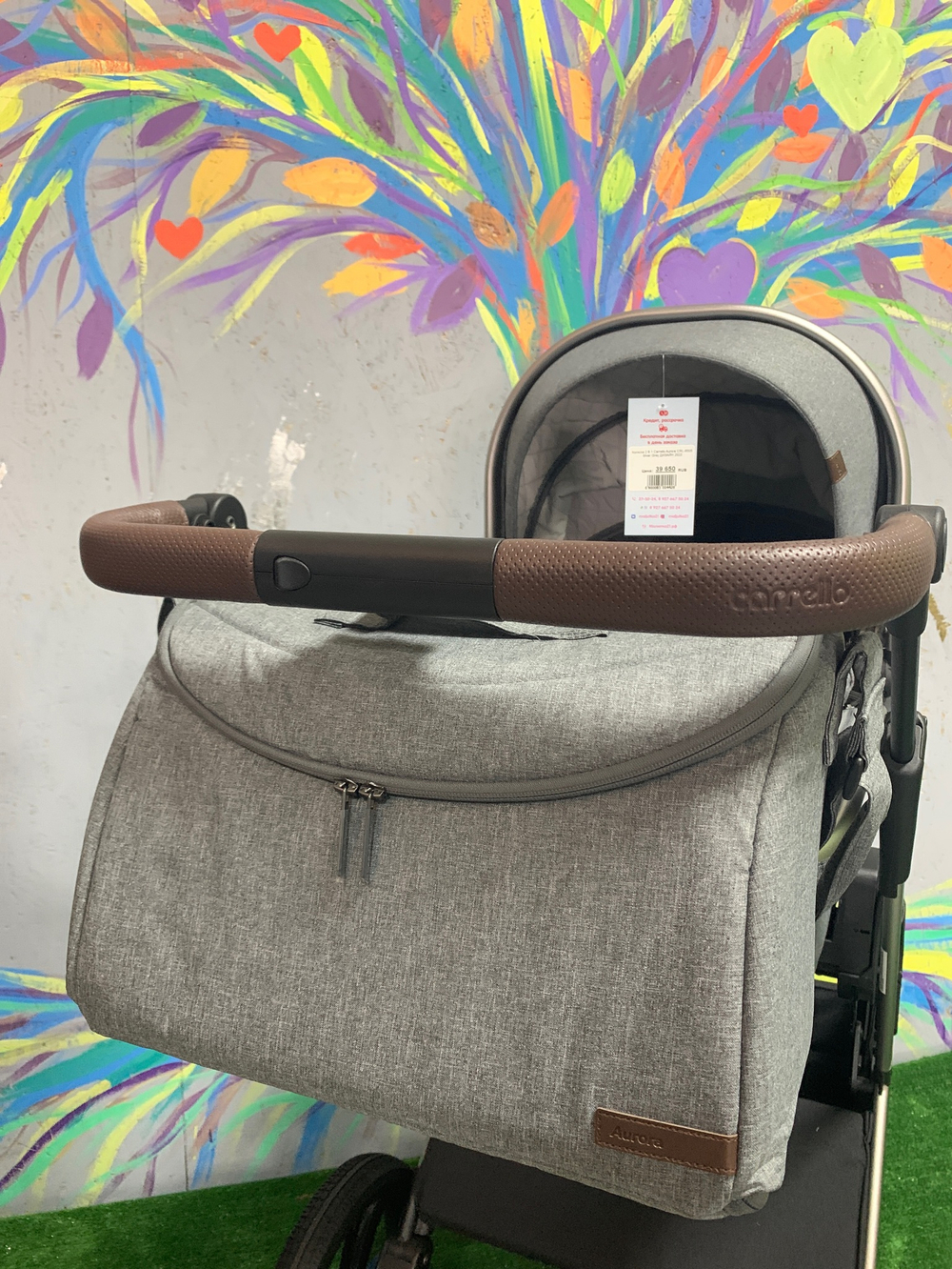 Коляска 2 В 1 Carrello Aurora CRL-6505 Silver Grey ДИЗАЙН 2022