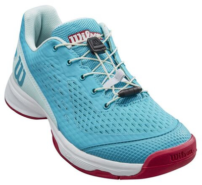 детские Кроссовки теннисные Wilson Rush Pro 4.0 QL Jr - scuba blue/white/love potion