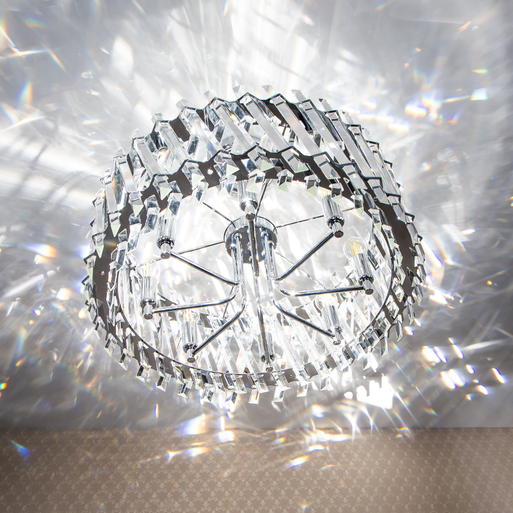 Citilux Ингвар CL334281 Люстра подвесная хрустальная Хром