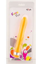 Вибратор средний оранжевый водонепроницаемый Funny Five (Цвет: оранжевый)