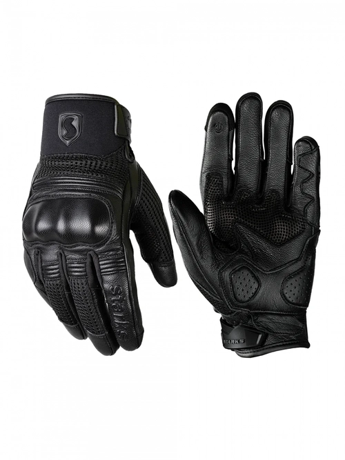 STARKS Мотоперчатки RIGEL (кожа) ЧЕРНЫЙ муж.