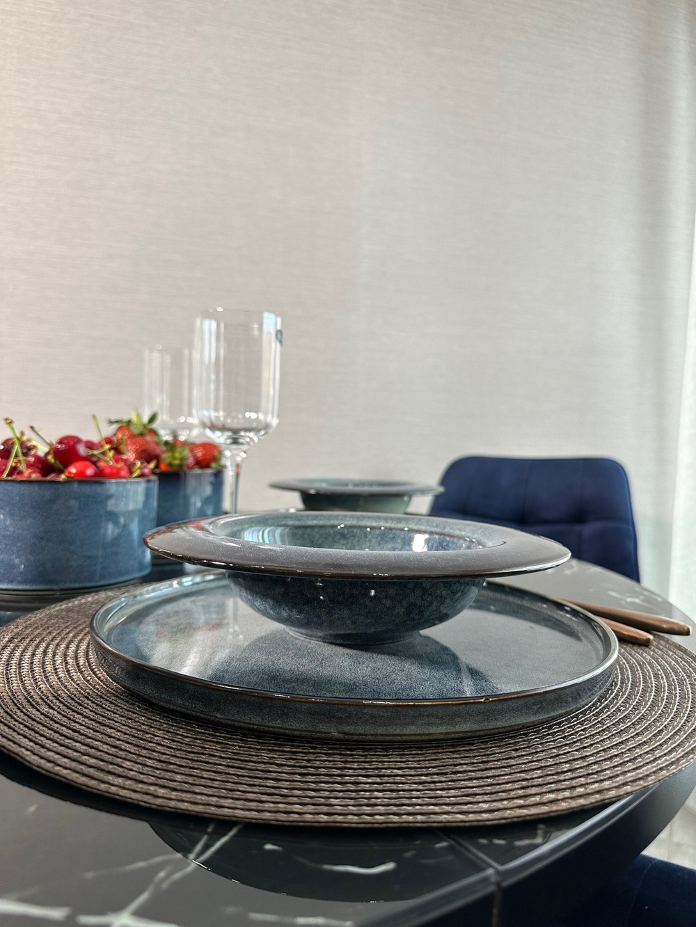 Тарелка мелкая «Corone Celeste» 265 мм синий