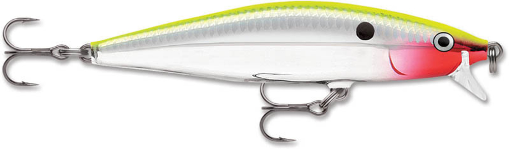 Воблер Flat Rap 08, 8см, 7гр, цвет BLK, плавающий