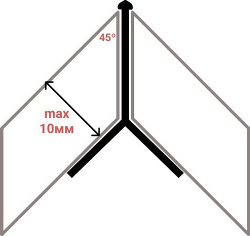 АПМ 10мм "DO-1" 2,7м Золото глянец "Мерседес" анод. алюм.