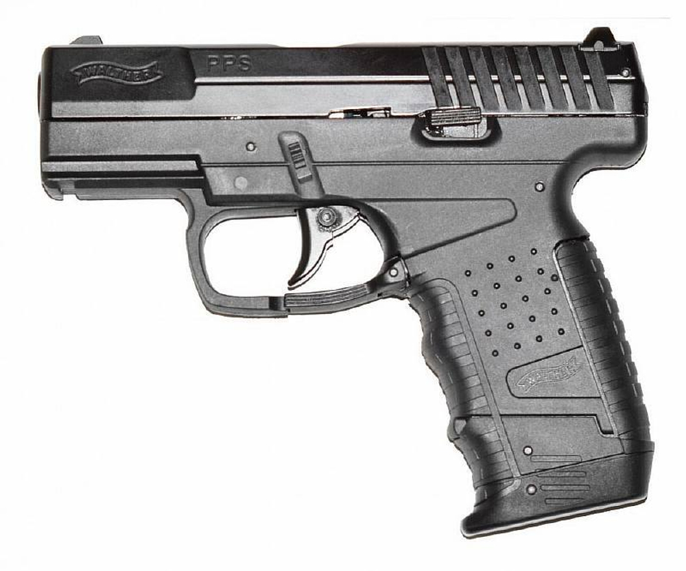 Пистолет пневматический Walther PPS Black Blowback, кал. 4,5 мм
