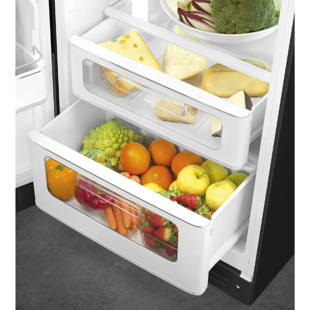 Отдельностоящий двухдверный холодильник Smeg FAB30LBL5