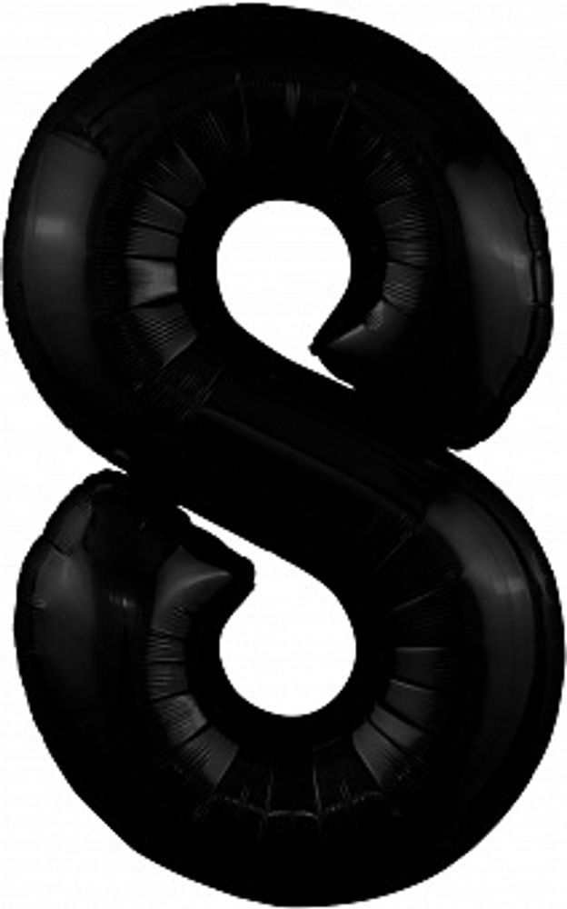 Р Цифра 8 Slim Черный (40&#39;&#39;/102 см)